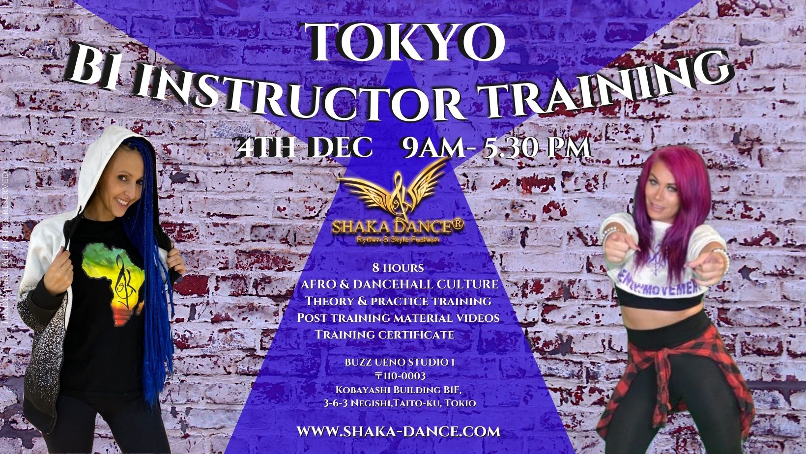 SHAKA DANCE® B1 Instructor Training Tokyo