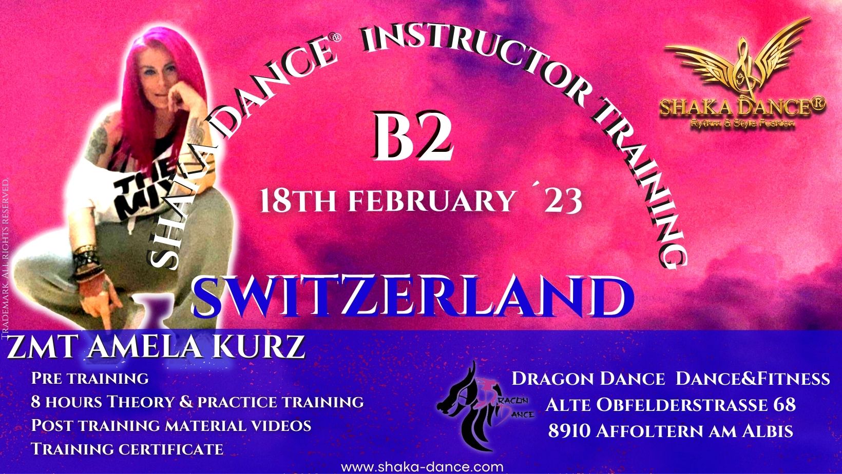 SHAKA DANCE® B2 Instructor Training Switzerland