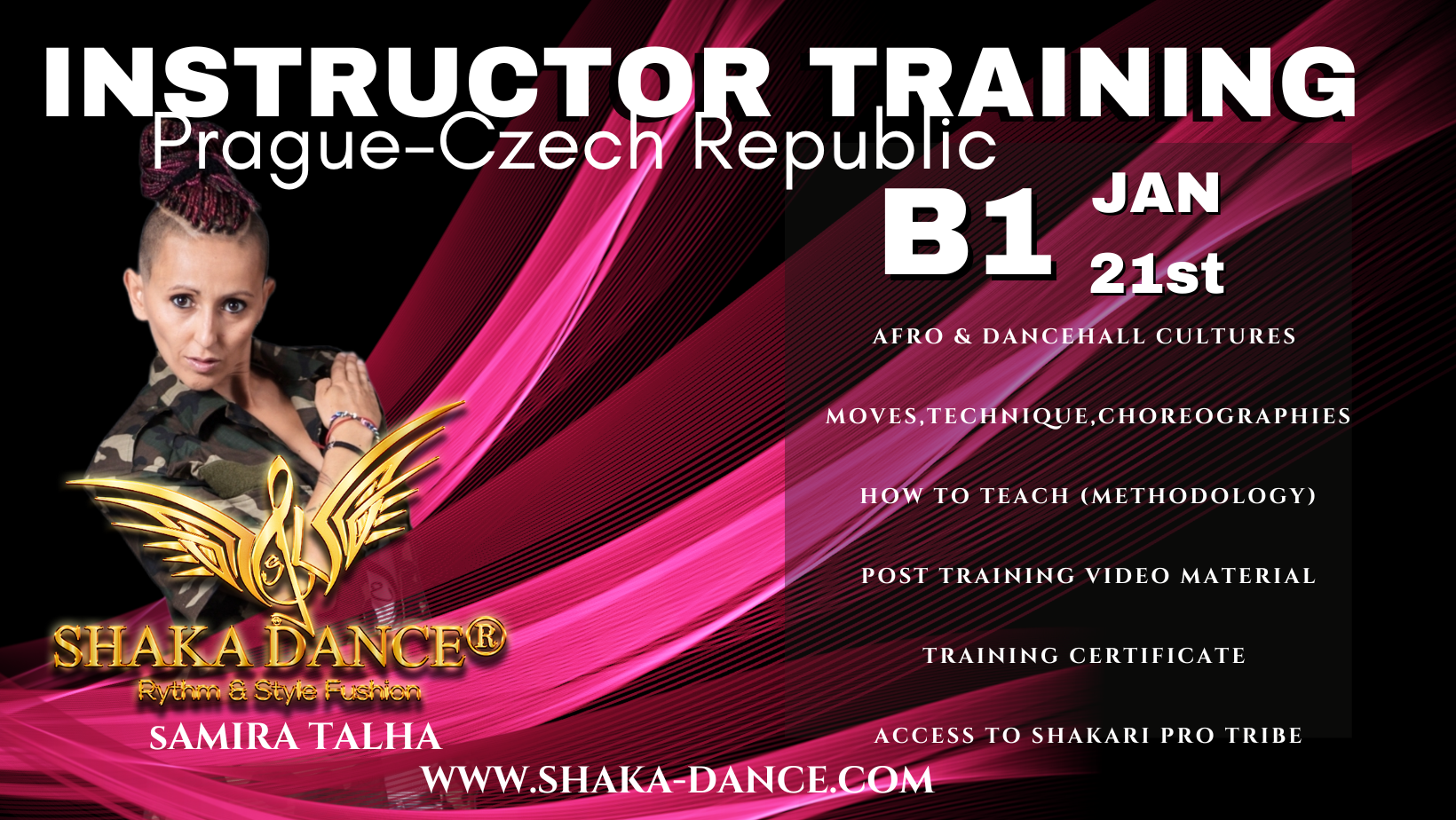 SHAKA DANCE® B1 Instructor Training Prague-Zchek Republic