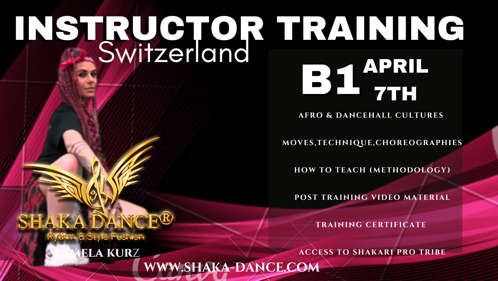 SHAKA DANCE® B1 Instructor Training Switzerland