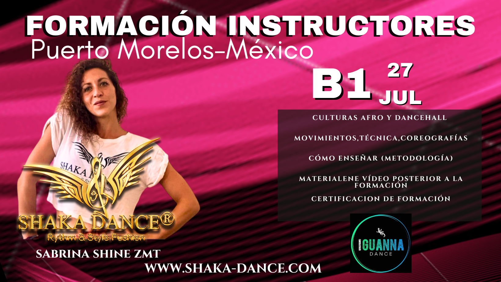SHAKA DANCE® Formación B1  Puerto Morelos- Mexico