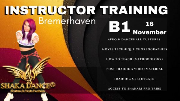 SHAKA DANCE® B1 Instructor Training Germany Bremerhaven