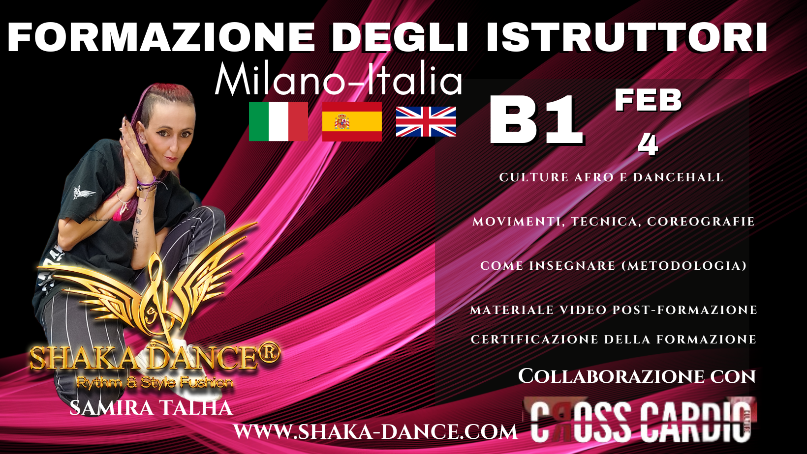 SHAKA DANCE®FORMAZIONE DEGLI ISTRUTTORI-MILANO-ITALIA