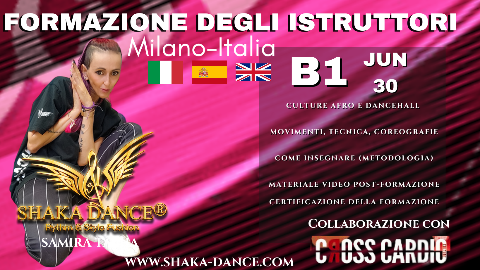 SHAKA DANCE®FORMAZIONE DEGLI ISTRUTTORI-MILANO-ITALIA